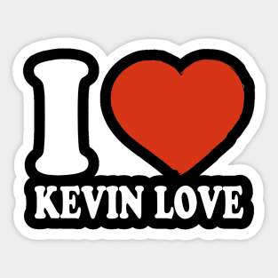 Graphic I Love Kevin Personalized Name Sports Sticker